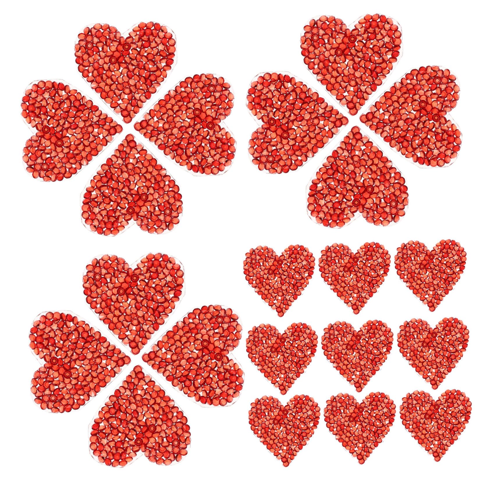 STOBOK 72piezas Parches Decorativos De Corazón Para Ropa y Accesorios Parches Para Vestidos Mochilas y Gorras Para Reparación y Embellecimiento