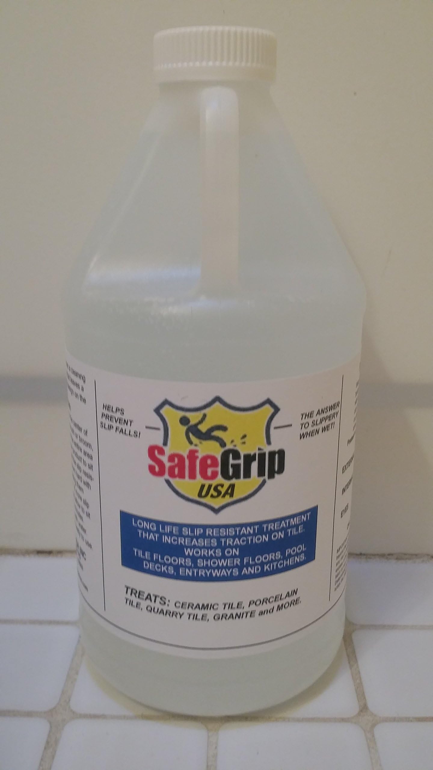 SAFEGRIP USA 1/2 Gallon Anti-Slip Non- Skid Tile Treatment For Slippery Tile