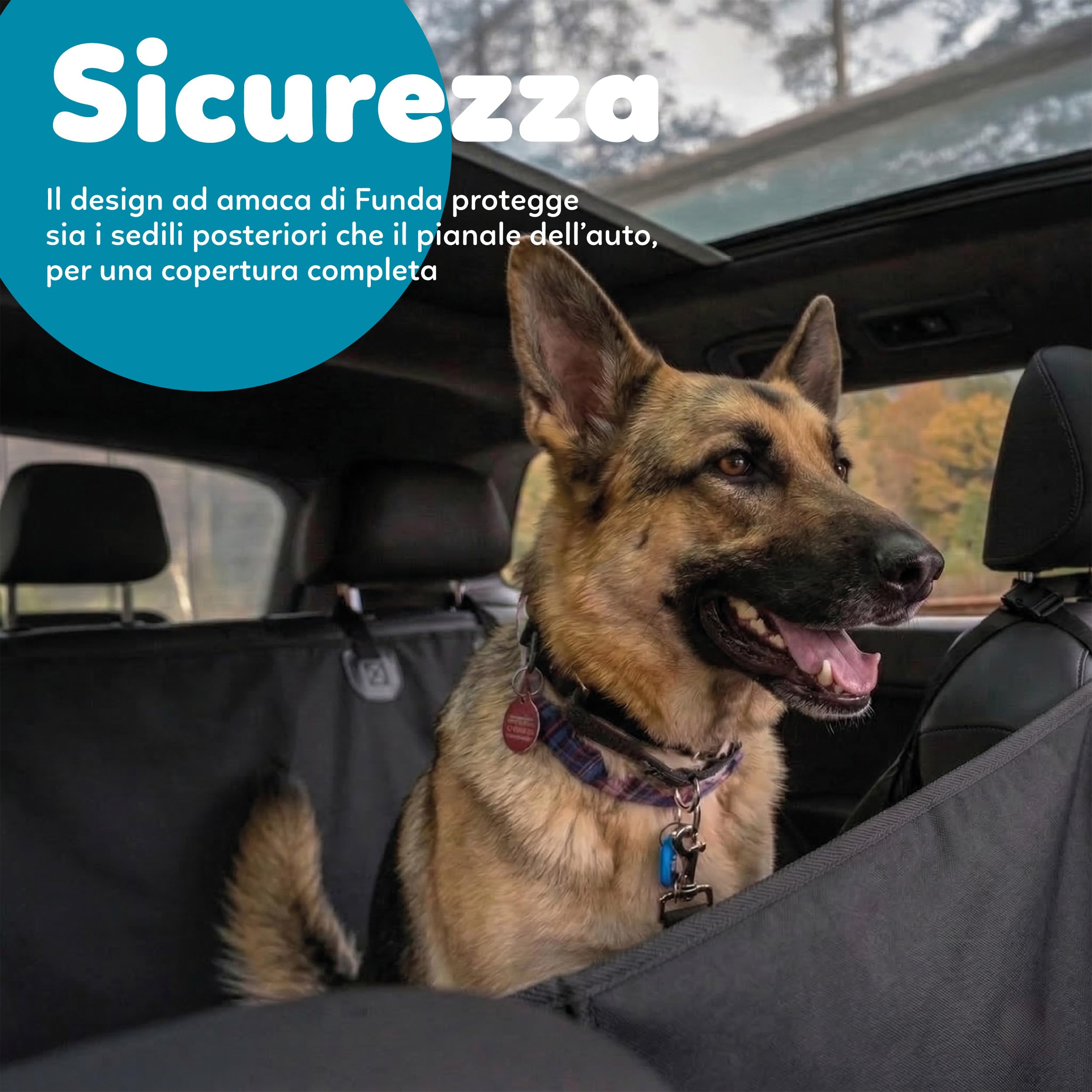 AQPET Telo Amaca Coprisedile per Animali Domestici Impermeabile Universale per Auto 140x150cm