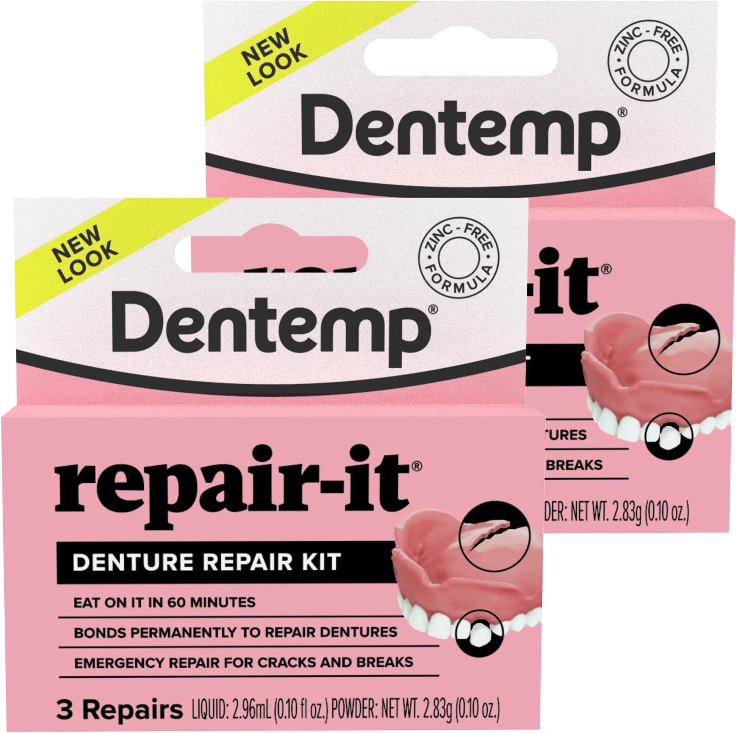 D.O.C. Repair-It Advanced Formula Denture Repair Kit 3 ea Pack-2