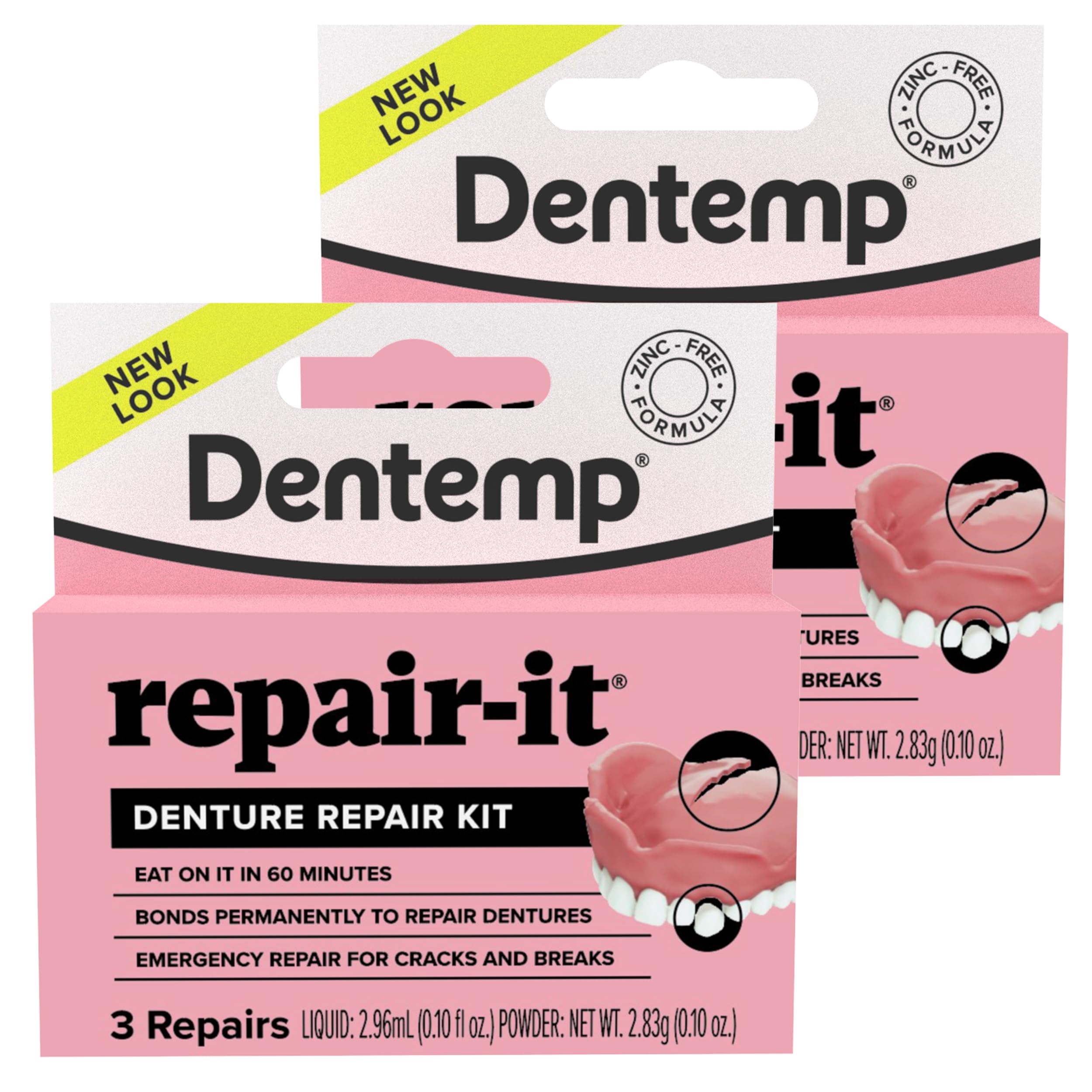 Dentemp D.O.C. Repair-It Advanced Formula Denture Repair Kit 3 ea Pack-2