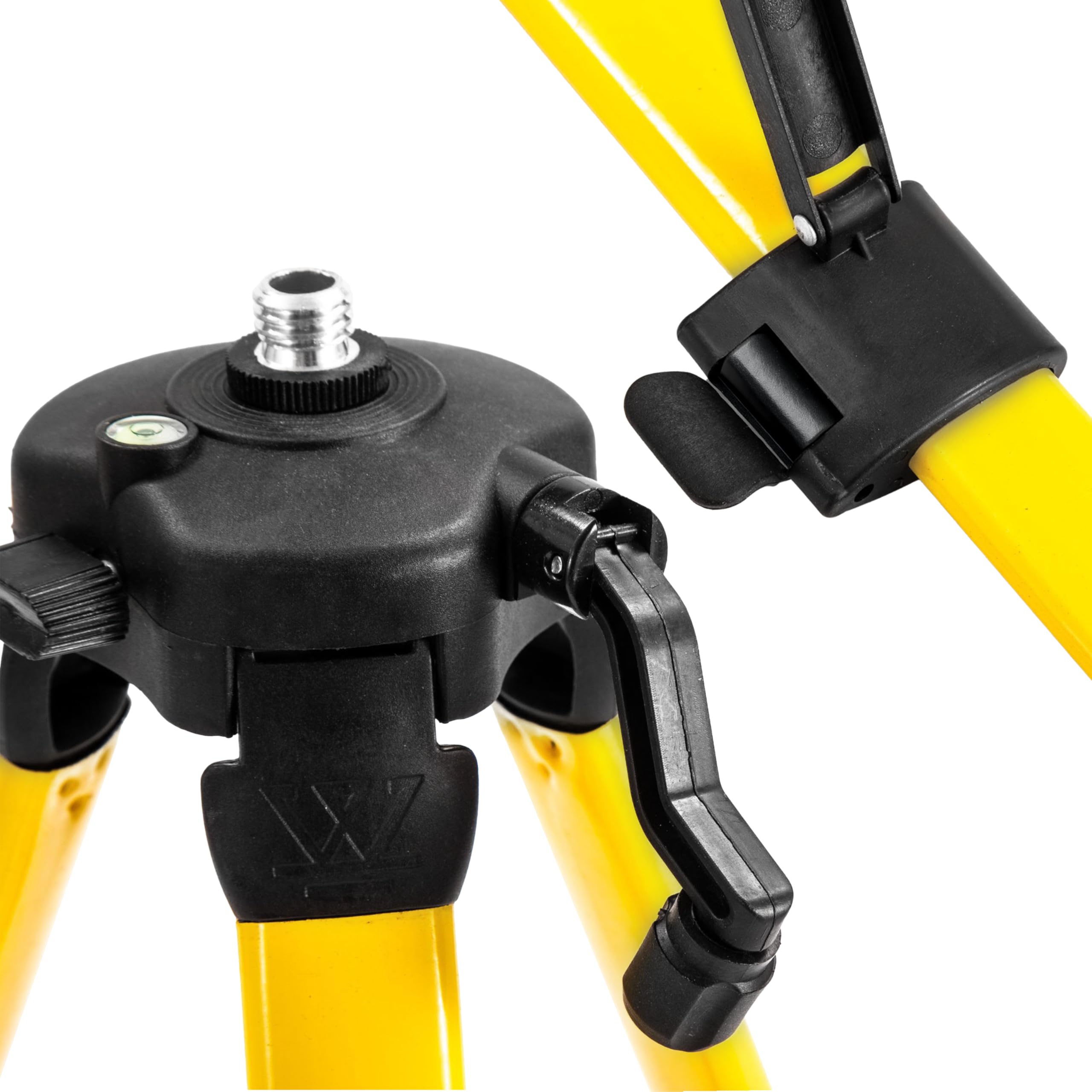 Retoo Trépied de Niveau Laser et Projecteurs 44–119 cm, Télescopique Support Aluminium Avec Filetage 5/8", Niveau À Bulle Intégré, Pied De Chantier Pour Atelier, Garage