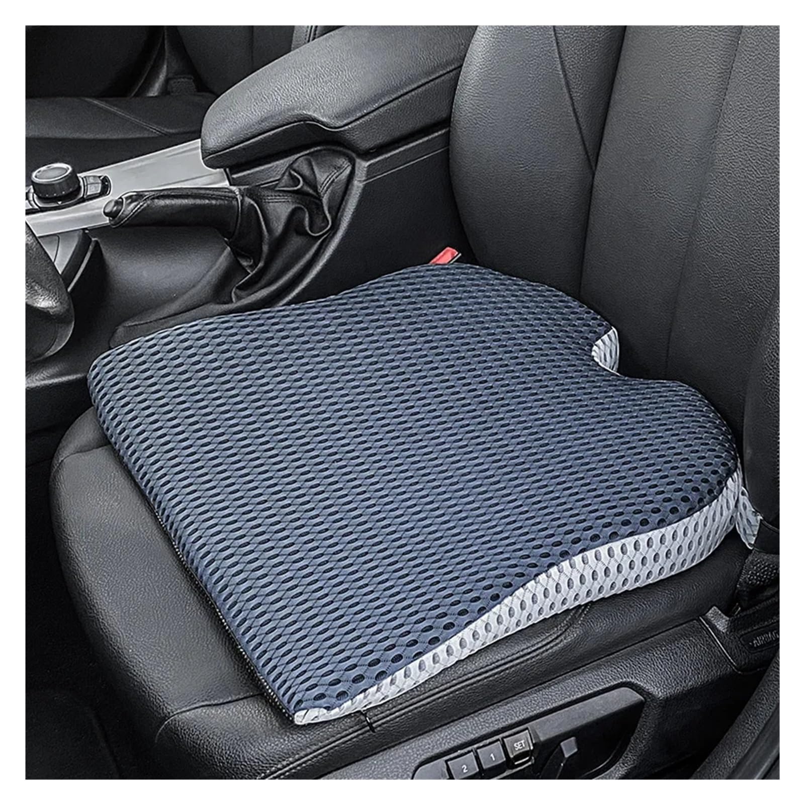 Hviyroi car seat cushion Soft Dense Memory Foam Sitting Cushion for Car Seat Driver/Passenger(Gray)