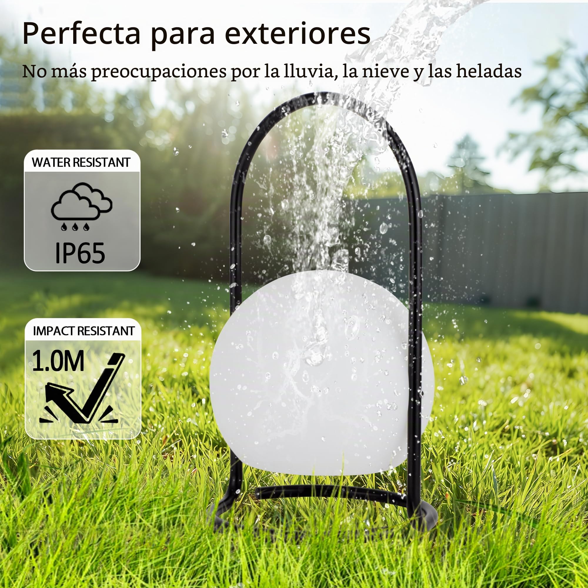 TRIROCKS Lámpara de Mesa Cordless Portátil, Iluminación de Luz LED Recargable de Larga Duración a Batería, 3 Modos de Iluminación para Camping, Dormitorio y Exterior (Negro)