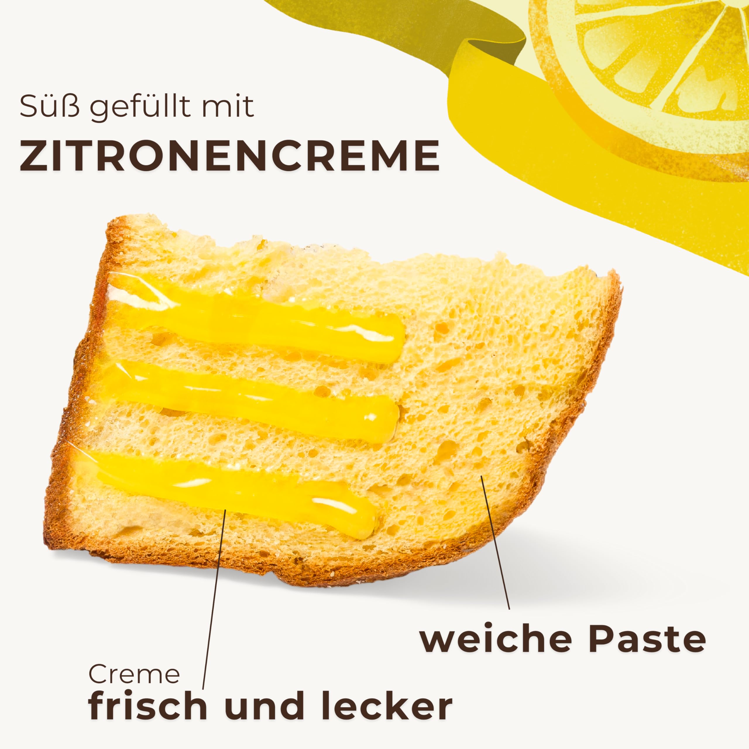 Handwerklicher Panettone gefüllt mit Limoncello-Creme (750 g), Pasticceria Fraccaro 1932 – ohne kandierte Früchte und Rosinen, mit Mutterhefe, handwerklich verpackt – Weihnachtsdessert Made in Italy