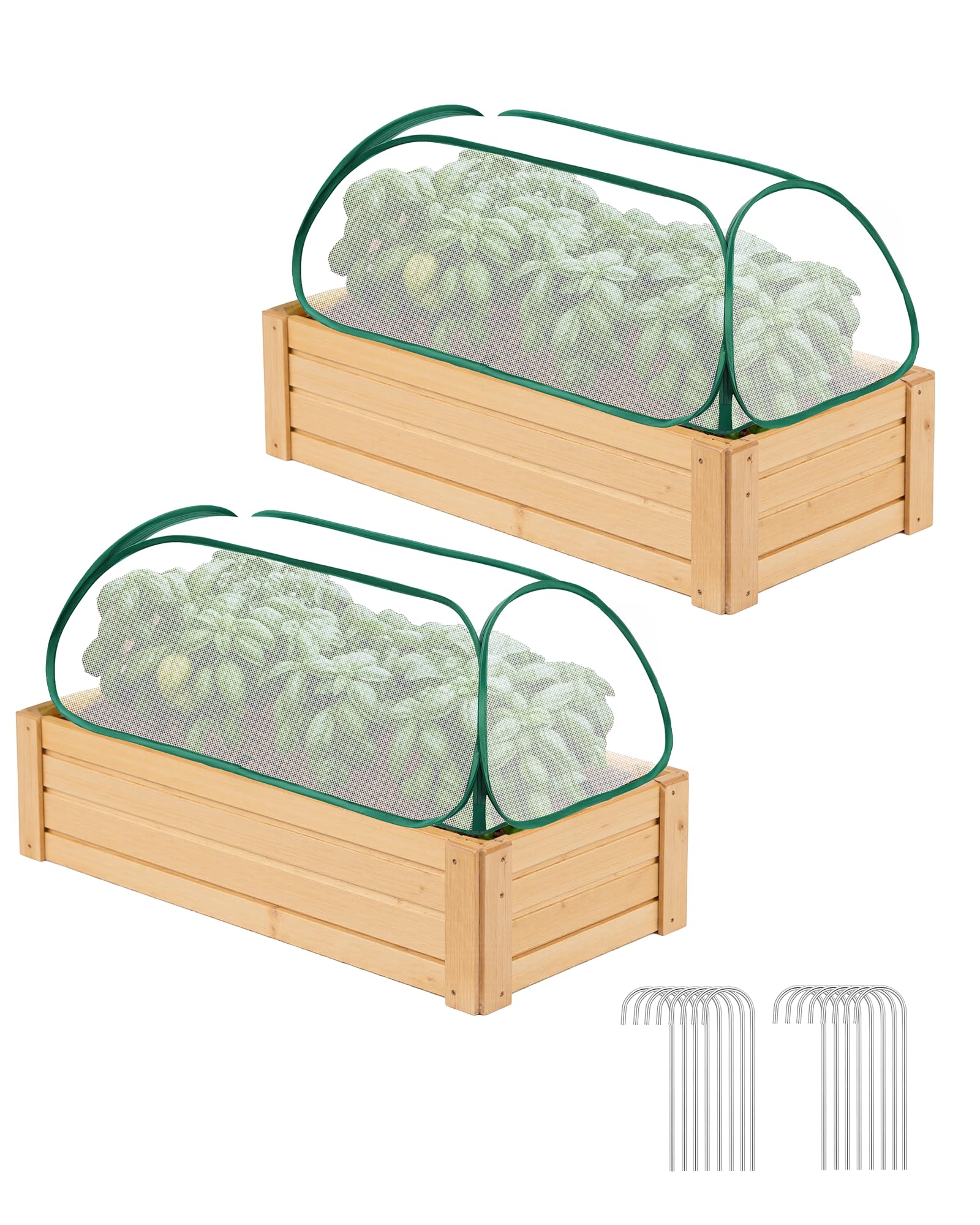 Photo 1 of JivaJot Garden Covers for Raised Beds, Breathable Plant Protection Cage for Raised Garden Beds, Mesh Barrier Against Insects, Birds & Pests, Ideal for Vegetables & Fruits