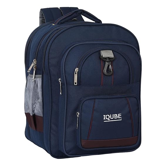 Fast Travel Large 65 L Unisex Backpack for Boys & Girls Stylish Waterproof School bag 6th to 10th Class (Navy Blue)