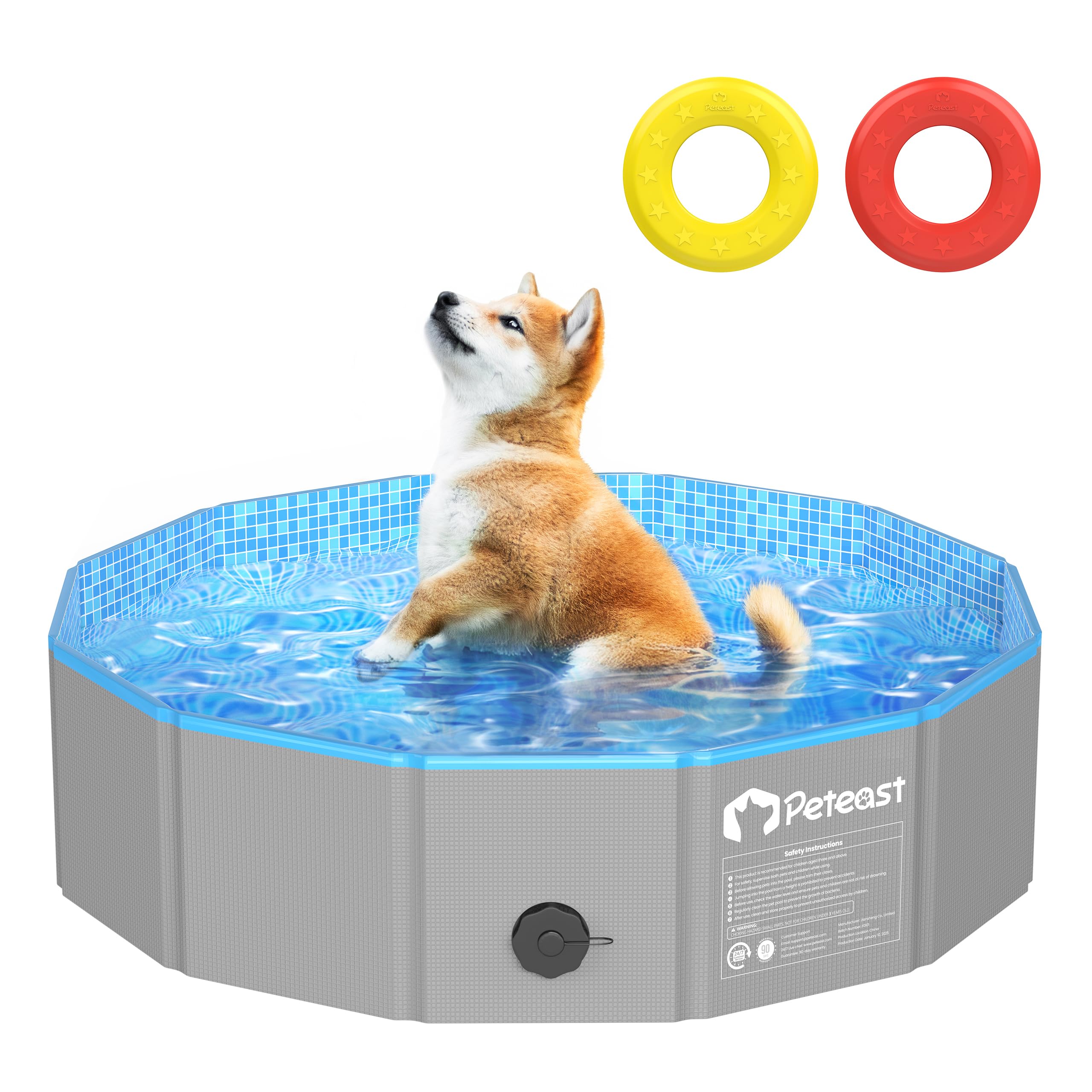 Kid Pool Hard Plastic Dog Pools For Large Dogs Luapeton Foldable