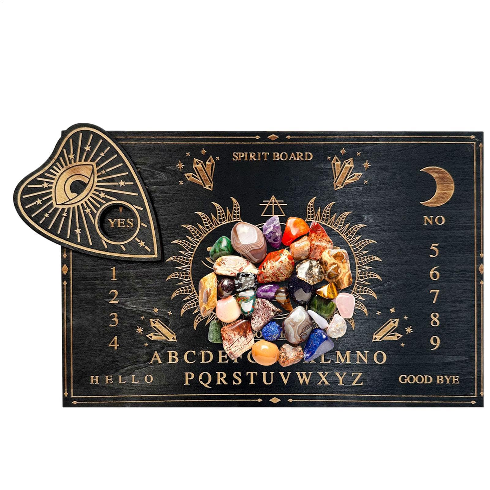 GenericPendulum Board Dowsing - Wood Decision Maker, Message Planchette | Metaphysical Decision Maker Message Wood Planchette | Metaphysical Message Decoration, Message Ouija Board for Boys, Girls, Friends