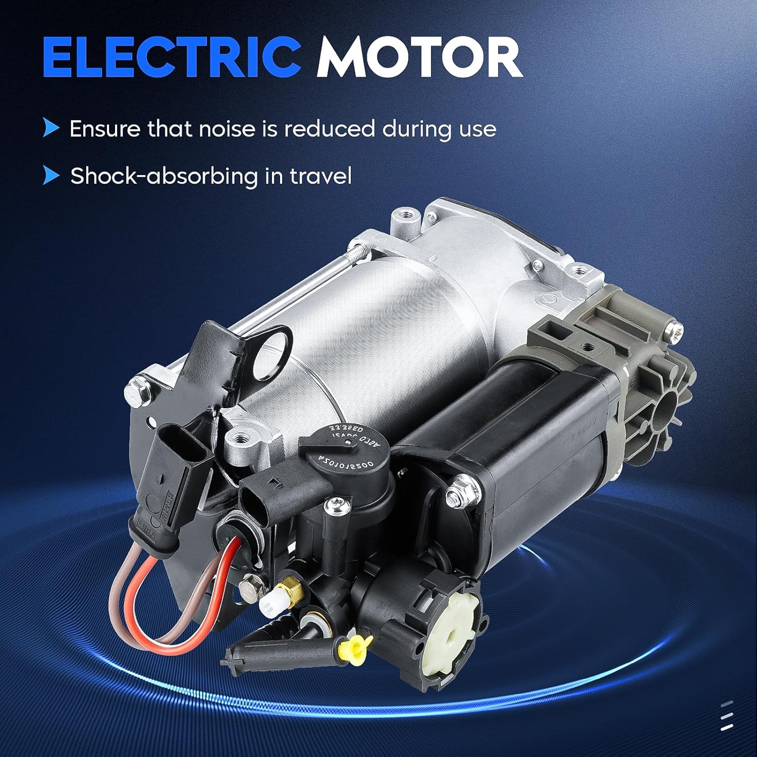 Air Suspension Compressor Pump Fit for Mercedes Benz E-Class W220 W211 W219 S211 CLS500 CLS55 AMG CLS63 AMG / S430 S500 S600 / E320 E350 E430 E500 E55 AMG E63 AMG w/Relay, Replace for 0025427219