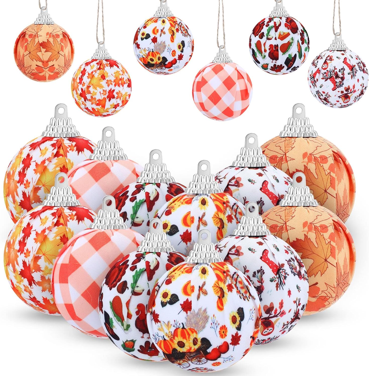 24 Pcs Fall Thanksgiving Tree Ornaments Hanging Tree