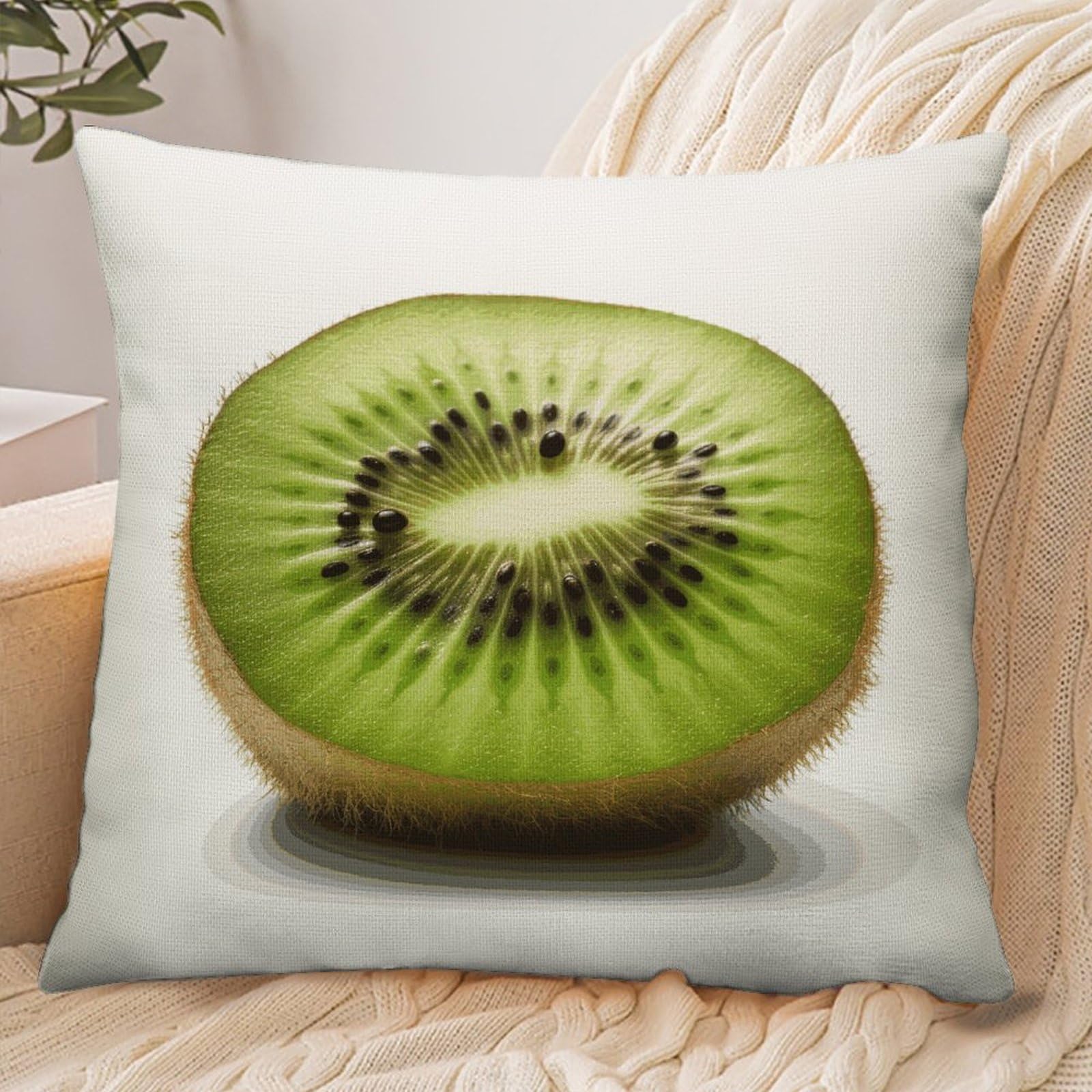Fekiloot Style Green Kiwi Pillowcase Pillow Sham Pillow Case