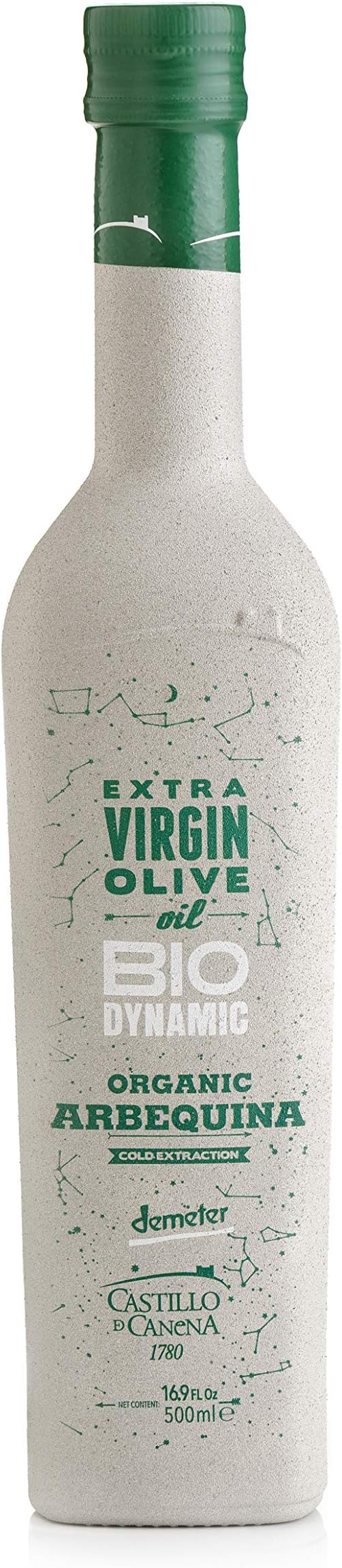 Castillo de Canena Organic Extra Virgin Olive Oil | 500 Milliliters/16.9 Ounces | Cold Pressed | From Spain | Biodynamic & 100% Environmentally Sustainable (Arbequina)
