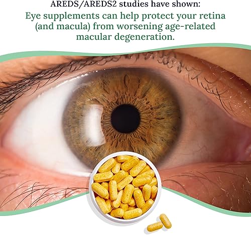 Miniatura 5 de Vitaminas y minerales | Multivitamínico para la visión y la salud | Suplementos para ojos secos | 60 tabletas