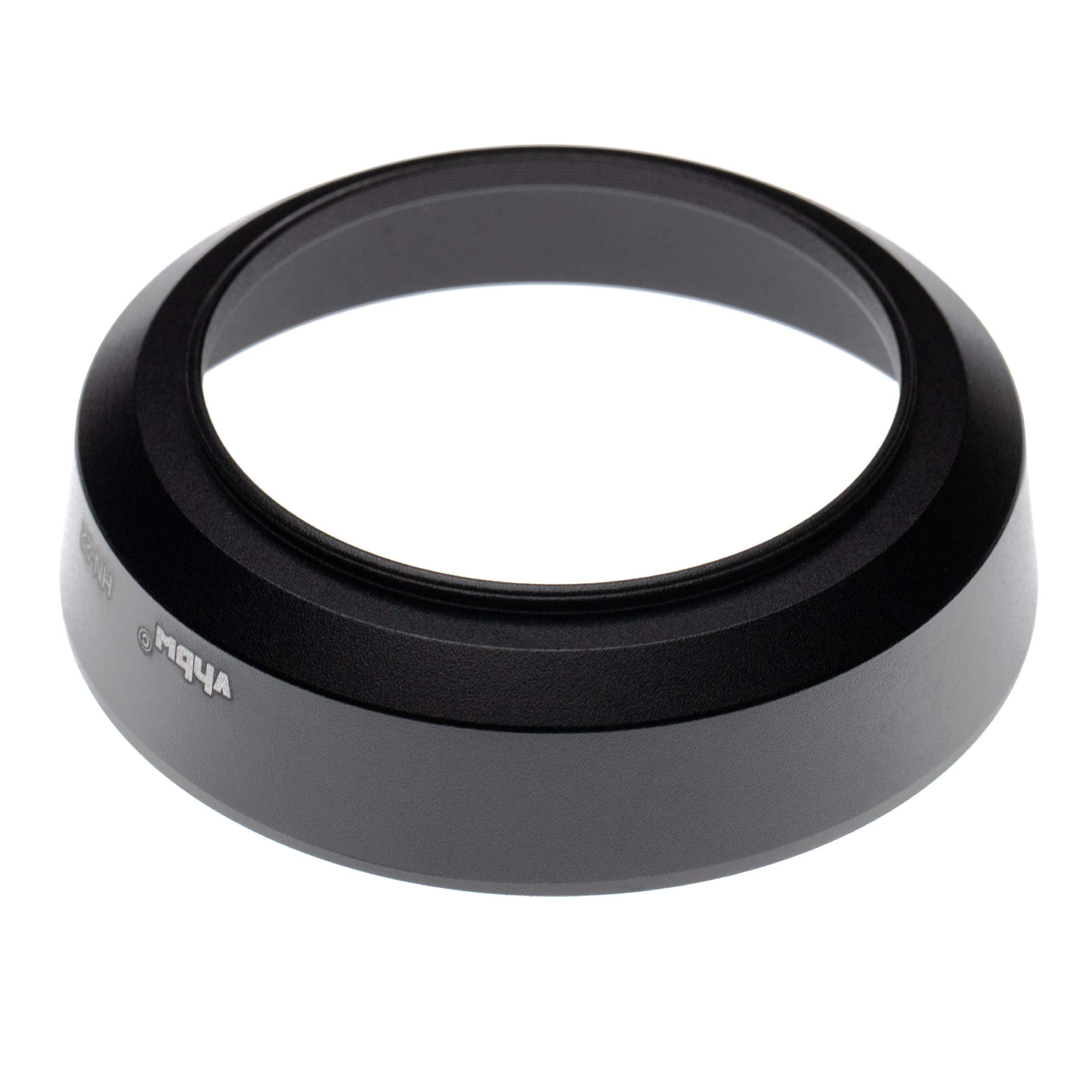 vhbw Paraluce compatibile con Nikon Nikkor AF 35-70mm f/2.8 D, Nikkor AF 35-70mm f/3.5-4.5 62 mm obiettivo nero, metallo, rotondo, 8,5 cm