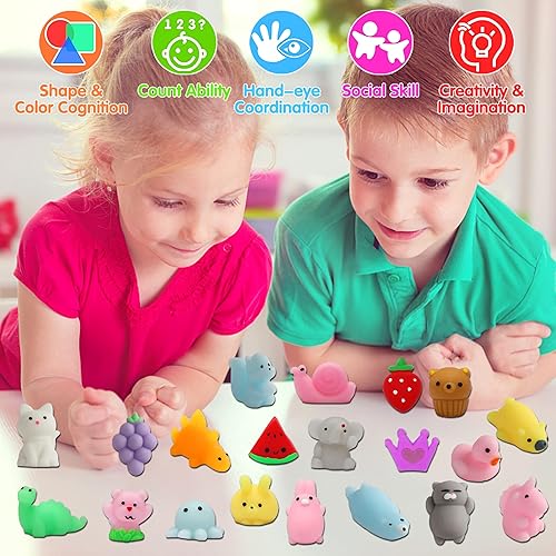 Miniatura 2 de 80 juguetes blandos juguetes blandos de Mochi recuerdos de fiesta kawaii Squishies alivio del estrés juguetes para niños y niñas premios de aula