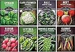 Fall & Winter Vegetable Seed Collection – 8 Packs of Non-GMO Heirloom Seeds for Planting Vegetables | Autumn & Indoor Gardening Seed Pack – Survival Garden Seeds