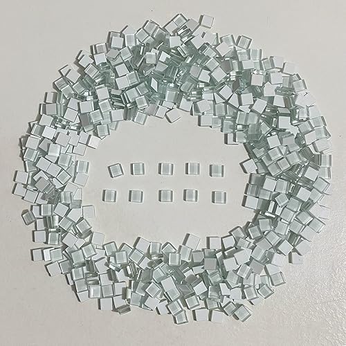 Azulejos de mosaico cuadrados negros de 1 libra opaco de colores surtidos piezas de vidrio de mosaico para decoración del hogar, posavasos de