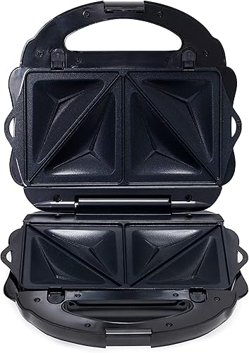 Miniatura 5 de Tienda Basics Waffle, Sandwichera y Parrilla 3 en 1 Negro, 700W