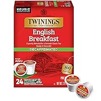 Vista 1 de Twinings Decaffeinated English Breakfast Black Tea K-Cup Pods for Keurig, 24 Count (Pack of 1), Smooth, Flavourful, Robust, Enjoy Hot or Iced