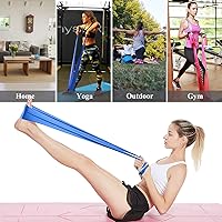 Vista 7 de Banda de resistencia para entrenar bandas de ejercicio, bandas elásticas de entrenamiento, bandas elásticas para ejercicio con 3 niveles
