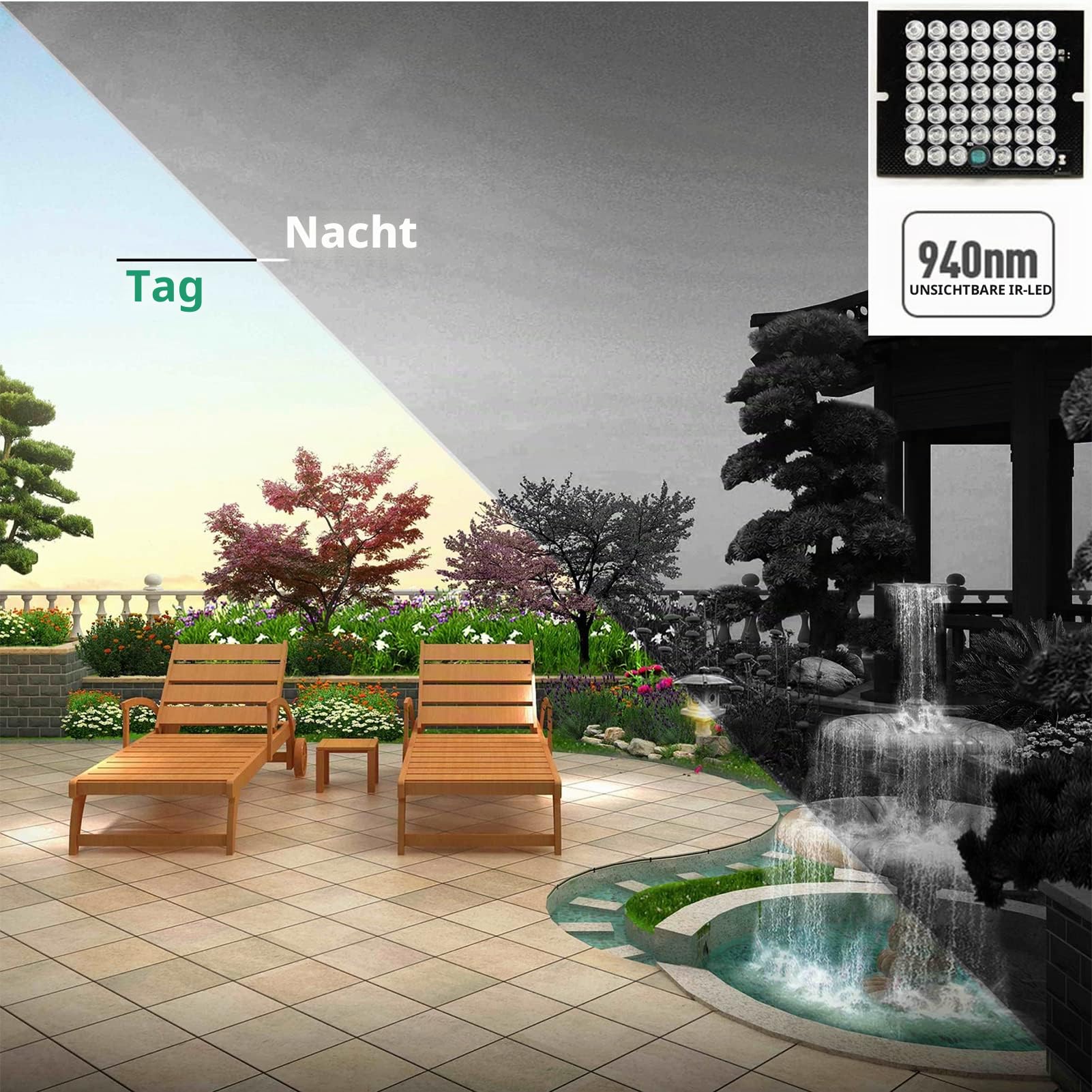 WiTi IP Kamera POE 1080P Full HD 2MP Pinhole Objektiv,PIR-Kameras mit eingebautem Mikrofon Audio und unsichtbaren Infrarot-LEDs,funktioniert für Sicherheitsüberwachung,NVR-Systeme,Ethernet H.265
