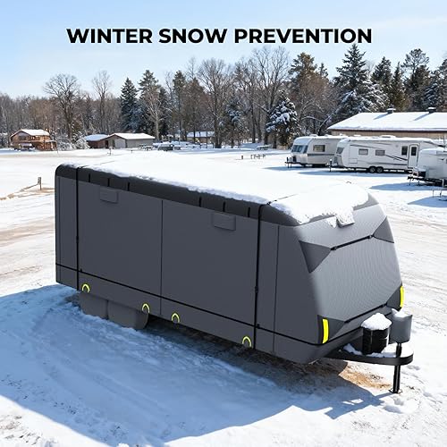 Miniatura 3 de RVMasking Cubierta resistente de 7 capas para remolque, caravana, resistente al viento, para autocaravana de 20 pies 1 a 22 pies, resistente a los