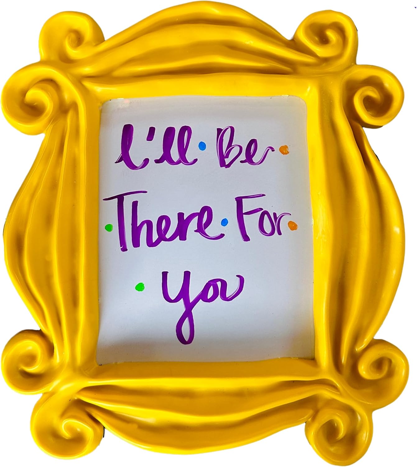 Friends Frame Whiteboard| Yellow Peephole Door Frame| Home Decor | TV Themed Wedding| Monica Frame | Friends Merch | The One Where | FRIENDS Show Party