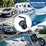 12V USB Outlet, 38W USB C Car Charger Socket, USB Quick Charge 3.0 Port & PD USB C car Charger Waterproof with Voltmeter and Power Switch for Car RV Boat Marine Motorcycle Golf Truck