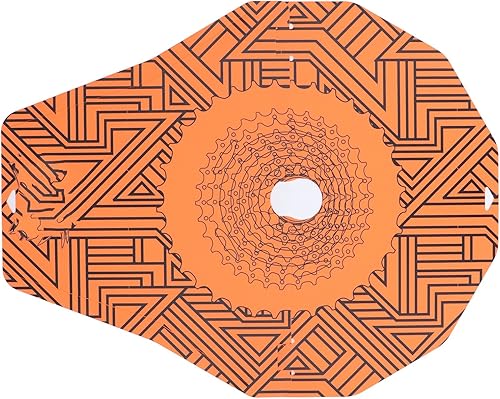 Fydun Disco de 2 piezas, cubierta de lavado de montaña de calor para prevención de aceite de freno de carretera (geométrico)