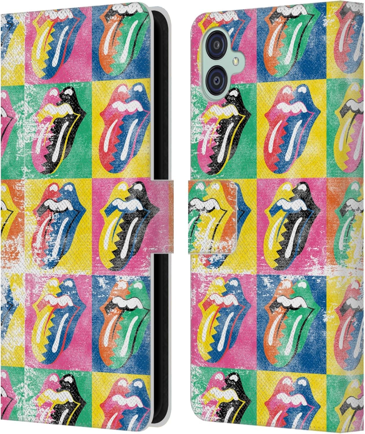 Head Case Designs Officially Licensed The Rolling Stones Some Girls Warhol Albums Leather Wallet Case Compatible with Samsung Galaxy M04 5G / A04e
