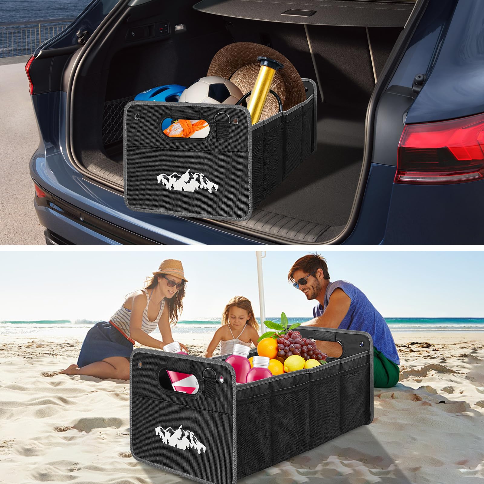 Organizador de maletero de coche para Subaru Outback Crosstrek Forester, accesorios de automóvil para hombres y mujeres, plegable e impermeable, caja organizadora de almacenamiento de poliéster Oxford