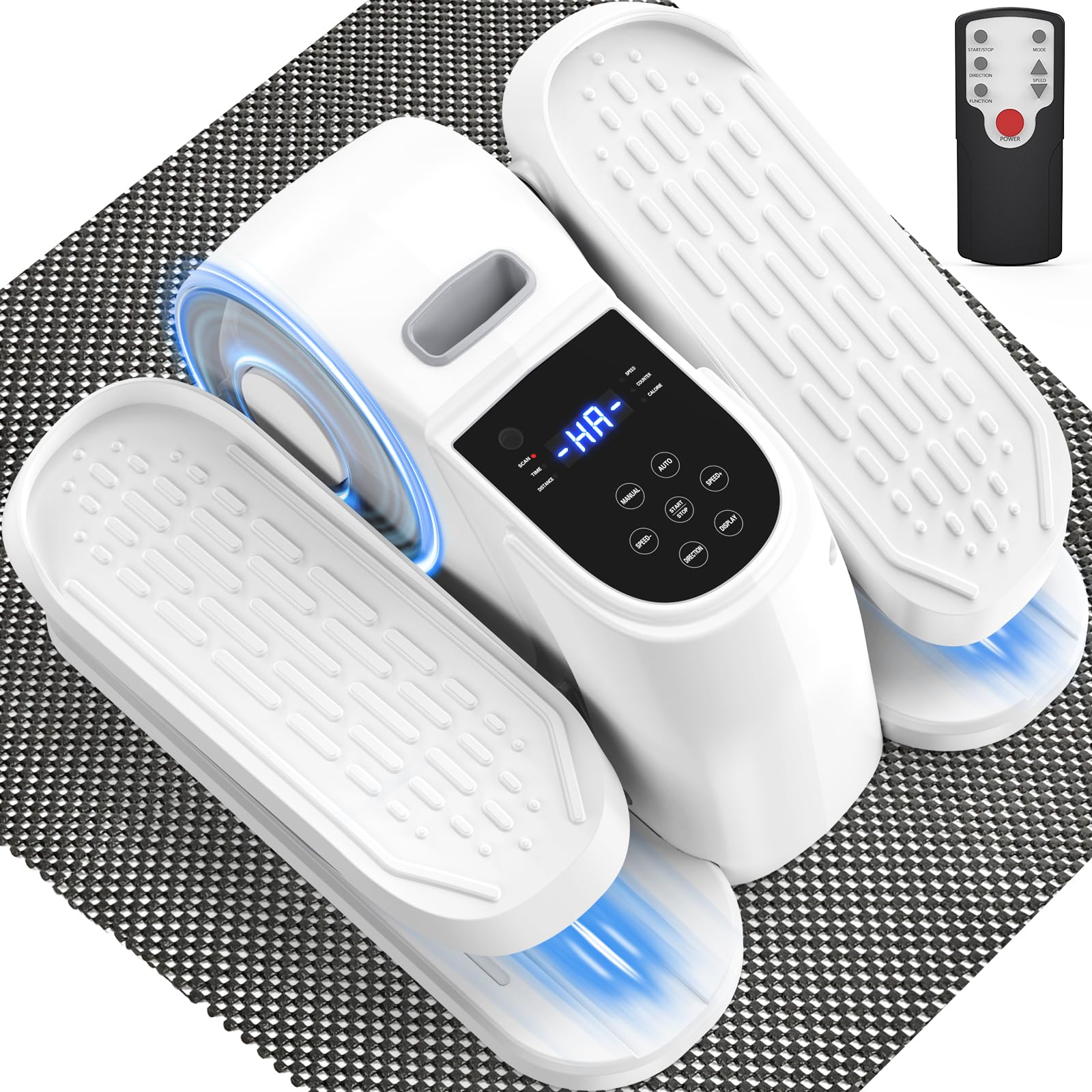 VIVURN® 028 Under Desk Elliptical 12 Speed 5 Modes Motorized Leg Exerciser While Sitting for Seniors As Seen on TV Low Impact Electric Pedal Exerciser with Non-Slip Mat Quiet for Home and Office