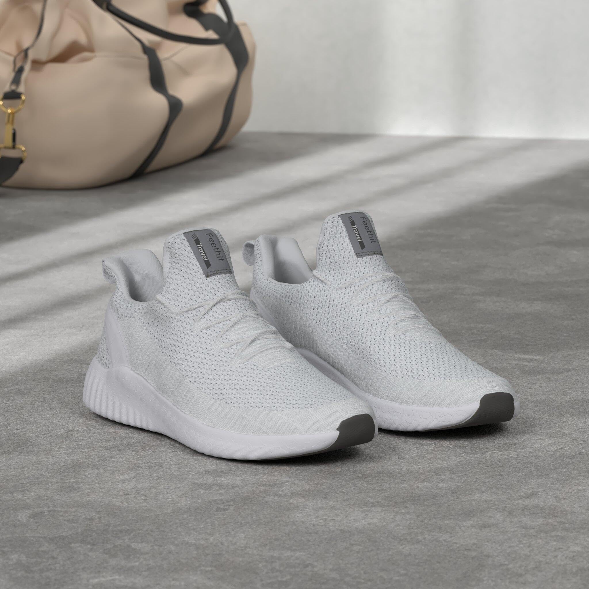 Feethit Turnschuhe Herren Laufschuhe Sportschuhe Sneaker rutschfeste Gummisohlen Leichte und Atmungsaktiv für Gehen