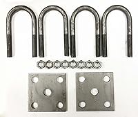 Vista 1 de LIBRA Kits de pernos en U de remolque de 2000 libras para eje de remolque redondo de 1-3/4 pulgadas