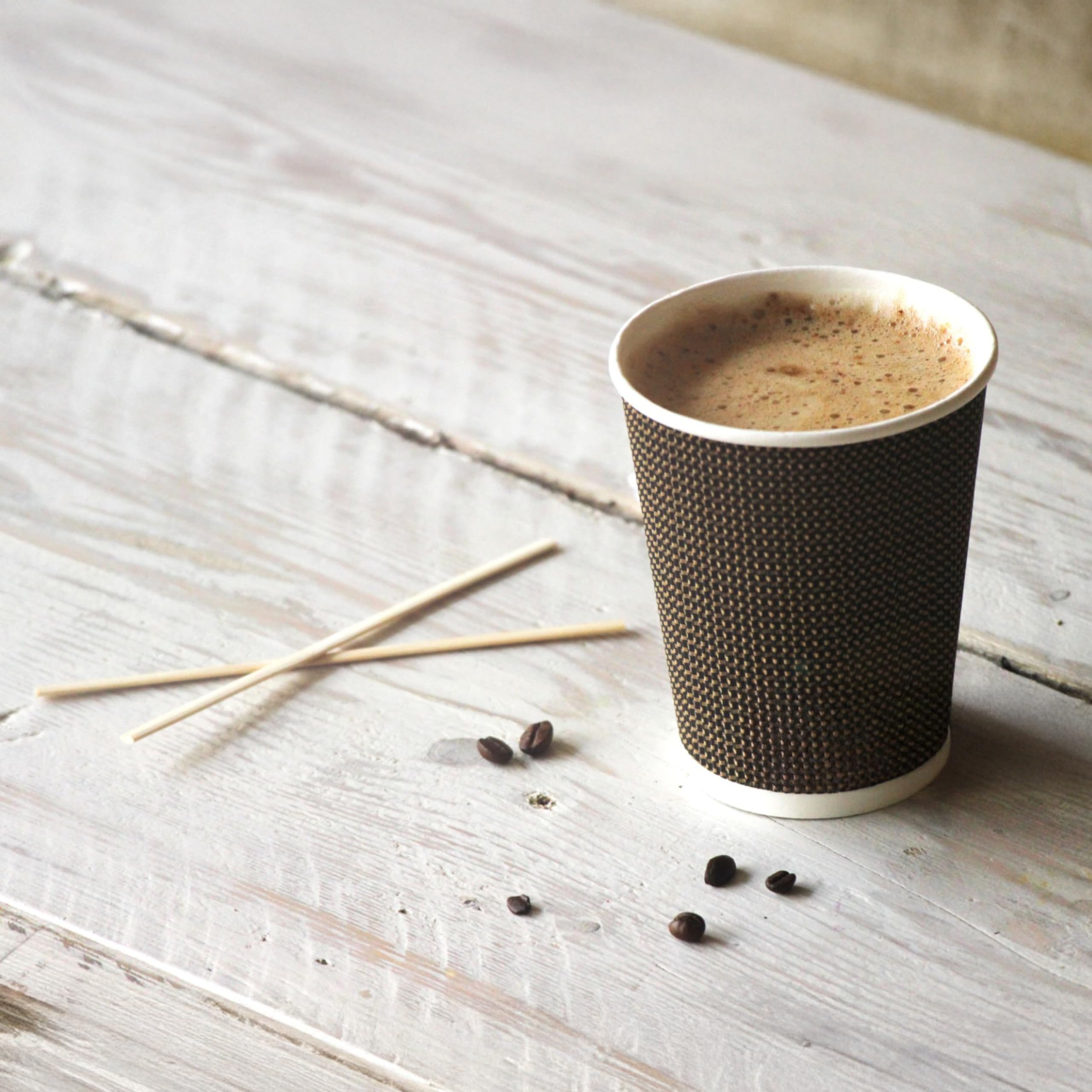 Party Essentials Bamboo Agitadores de café/Varillas para Mezclar Bebidas, Bambú, Natural