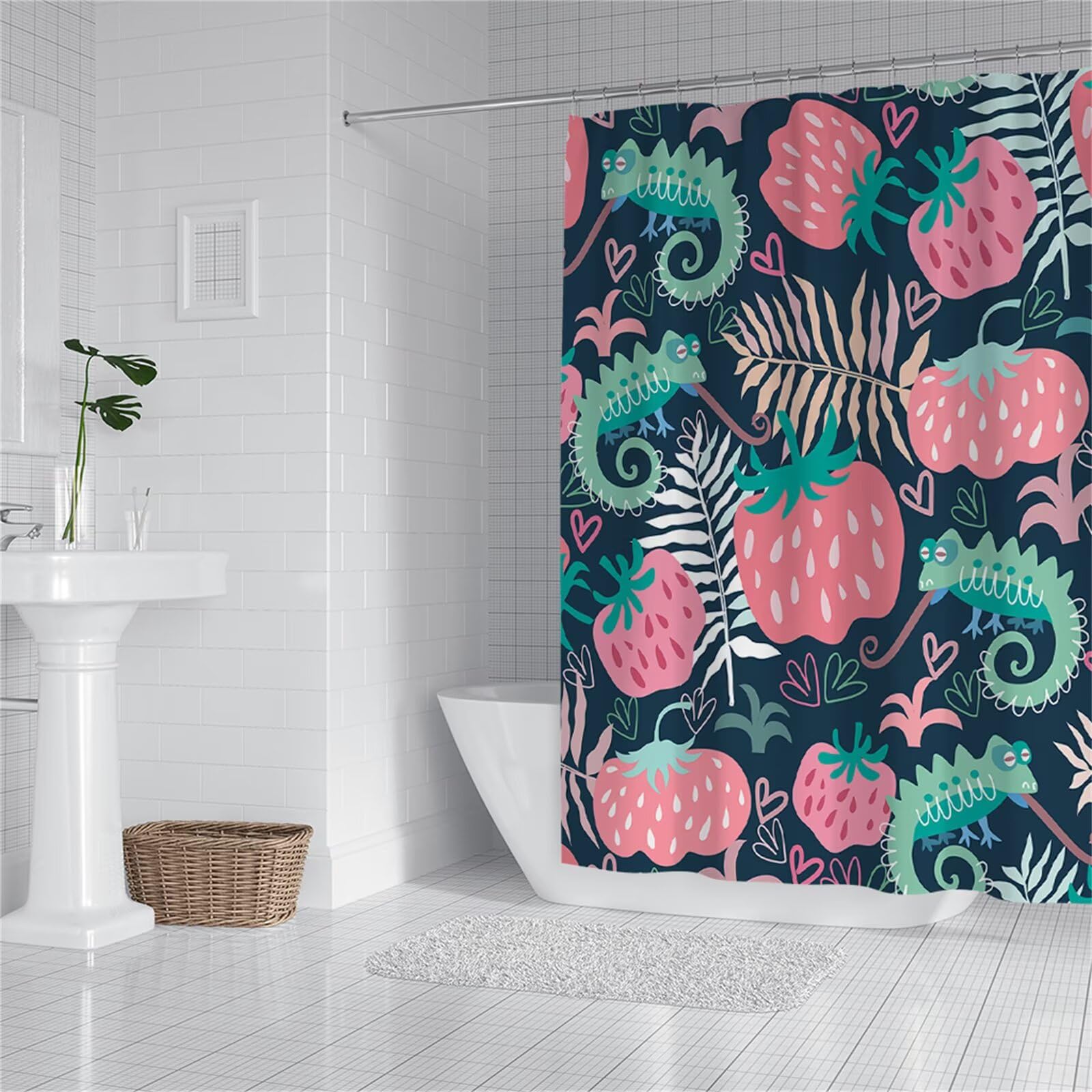 Rideau de douche décoratif et imperméable, une idée cadeau femme utile