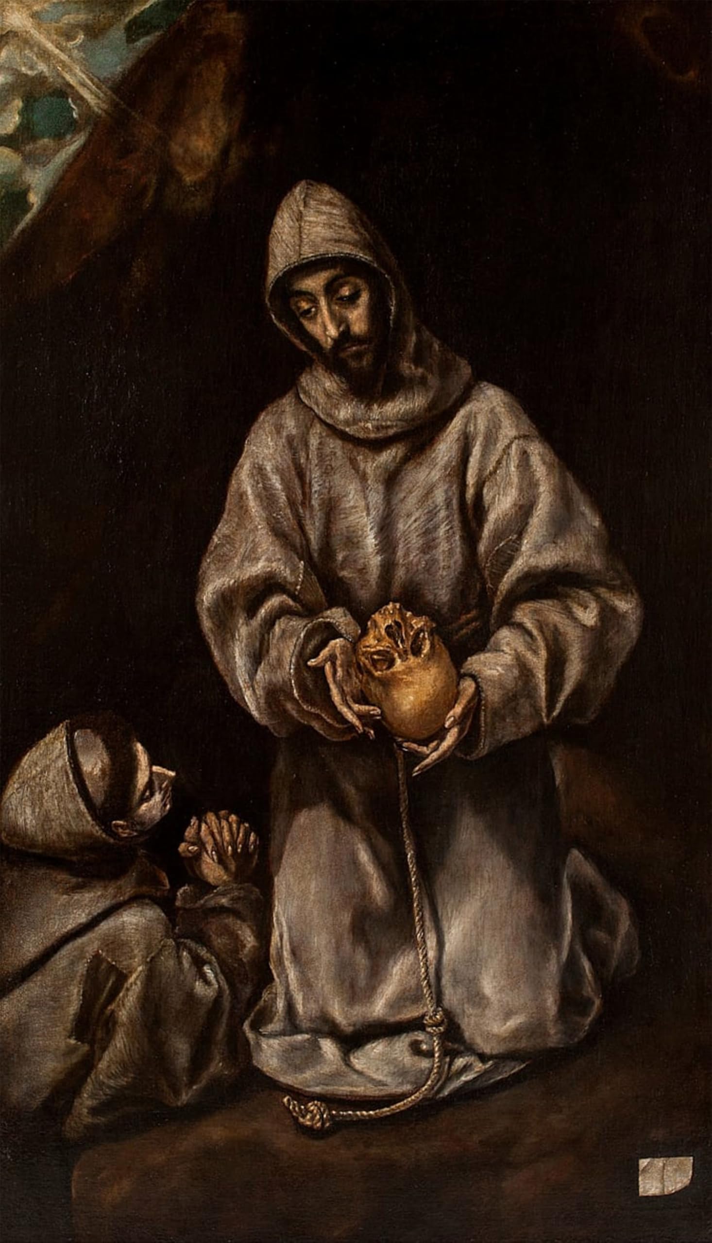ARTXLXXBN Famous Prints Artwork Pictures Poster Painting Art St and Brother Leo Meditating on Death by El Greco Artwork Landscape Pictures for Home Decor 60x90cm
