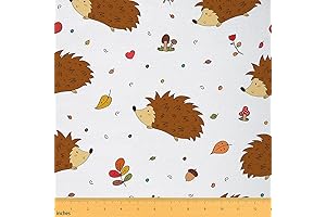 Hedgehog Upholstery Fabric: Whimsical Cartoon Haven for Your Sewing Delights