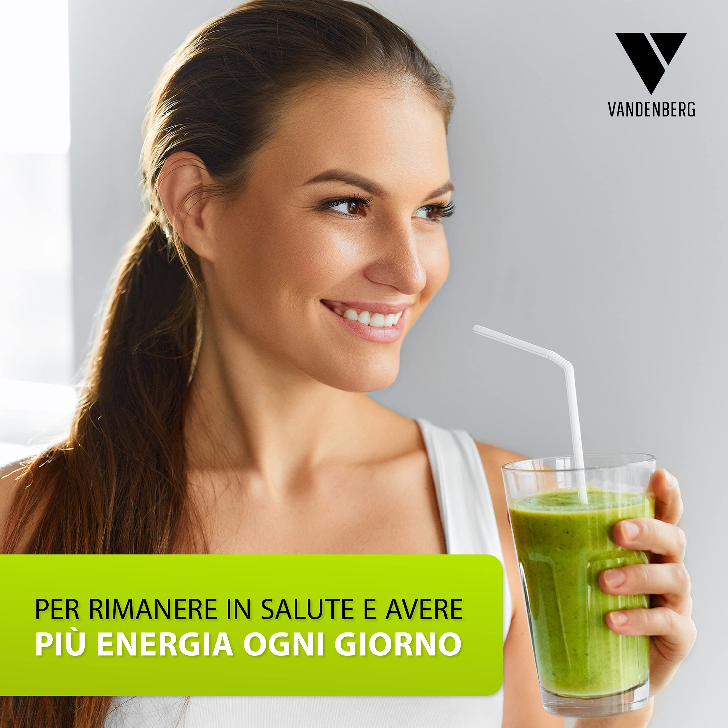 Vandenberg [L'ORIGINALE] - Slow Juicer - Spremiagrumi per frutta e verdura - [150 W] Spremiagrumi amico delle vitamine con funzione di inversione Include una spazzola per la pulizia - Senza BPA