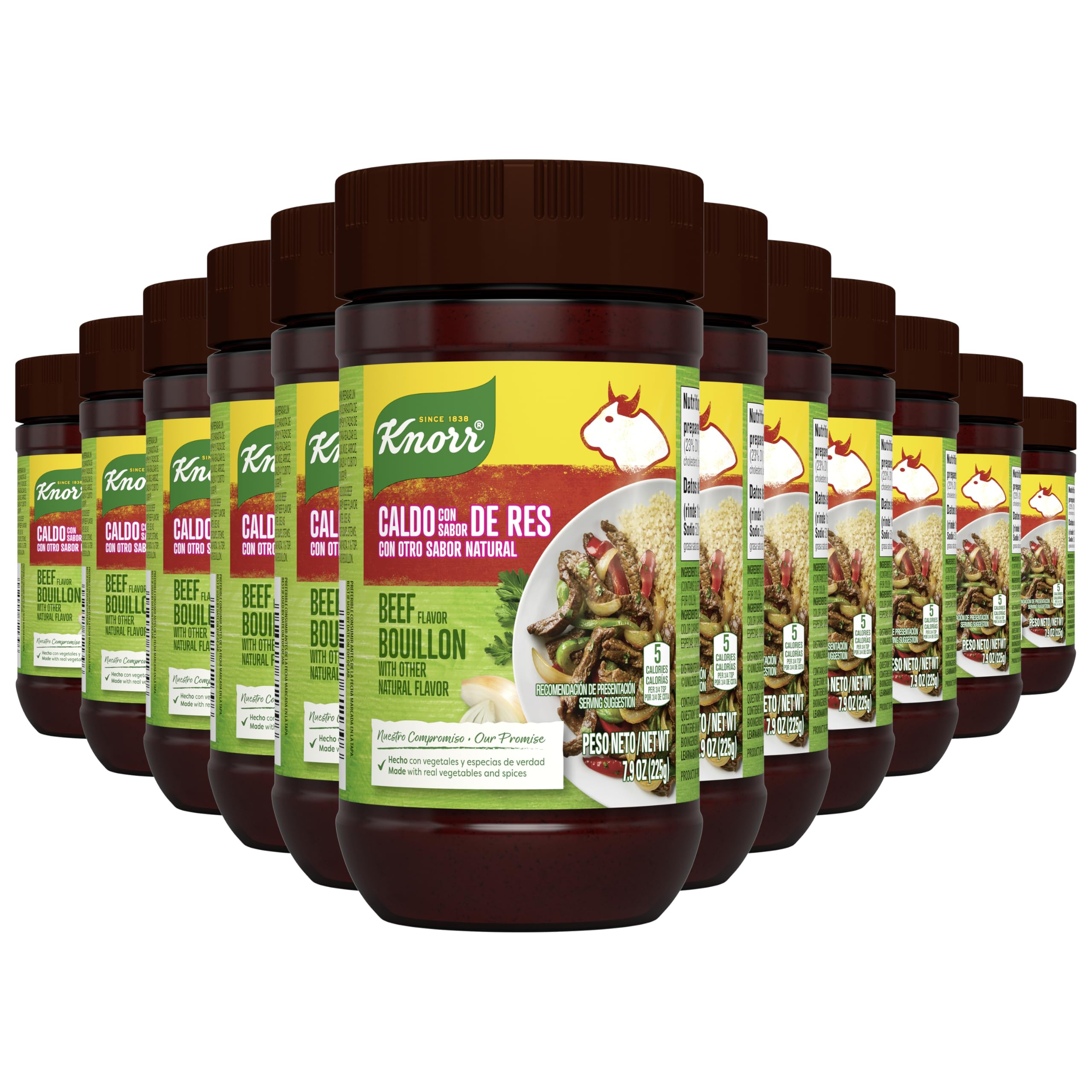 Knorr Beef Flavor Bouillon Granulated For Sauces, Soups and Stews Fat and Cholesterol Free 7.9 oz