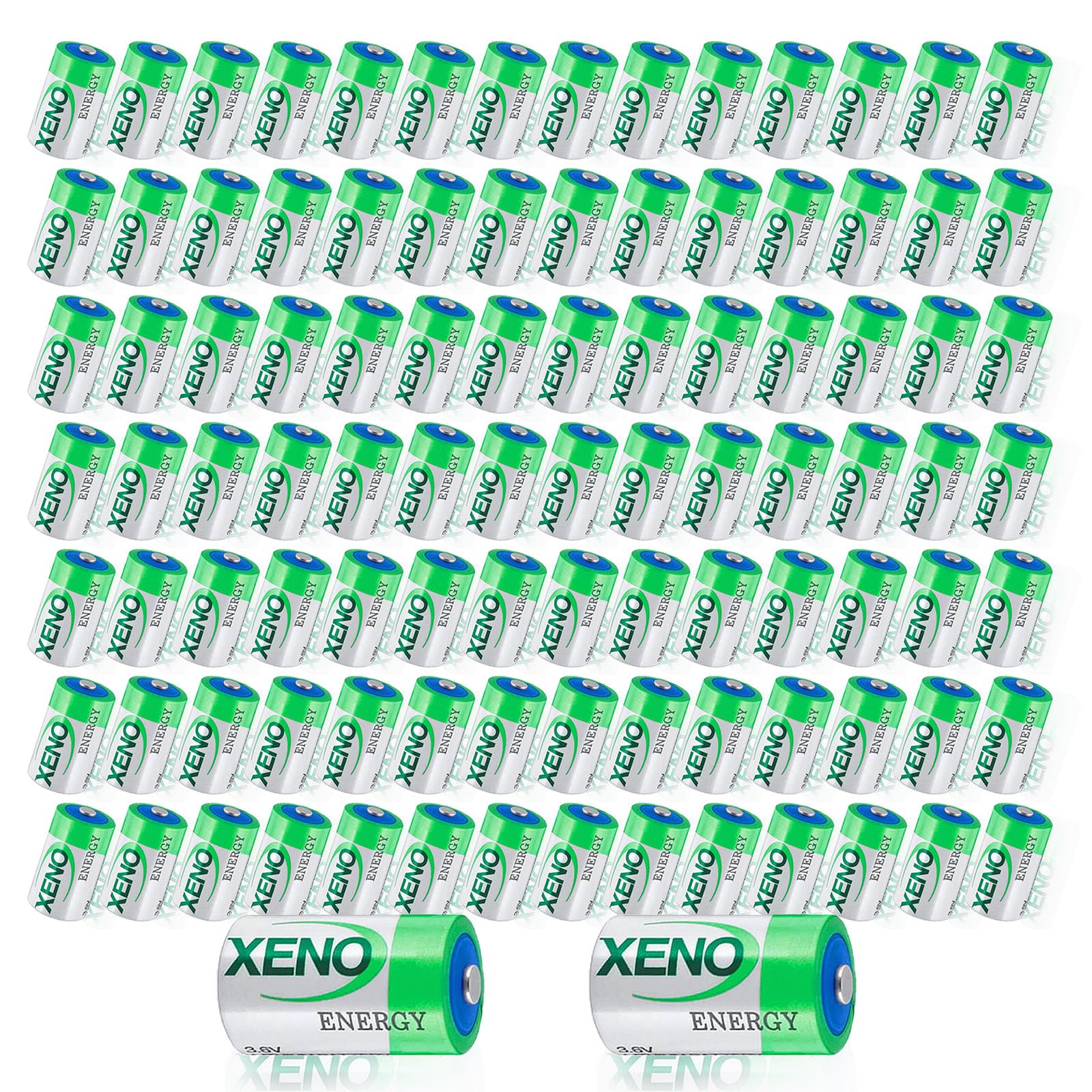 Pack of 100 - XL-050F 1 2 AA 1200mAh 3 6V Lithium Battery for Xeno Energy XL-050F Primary
