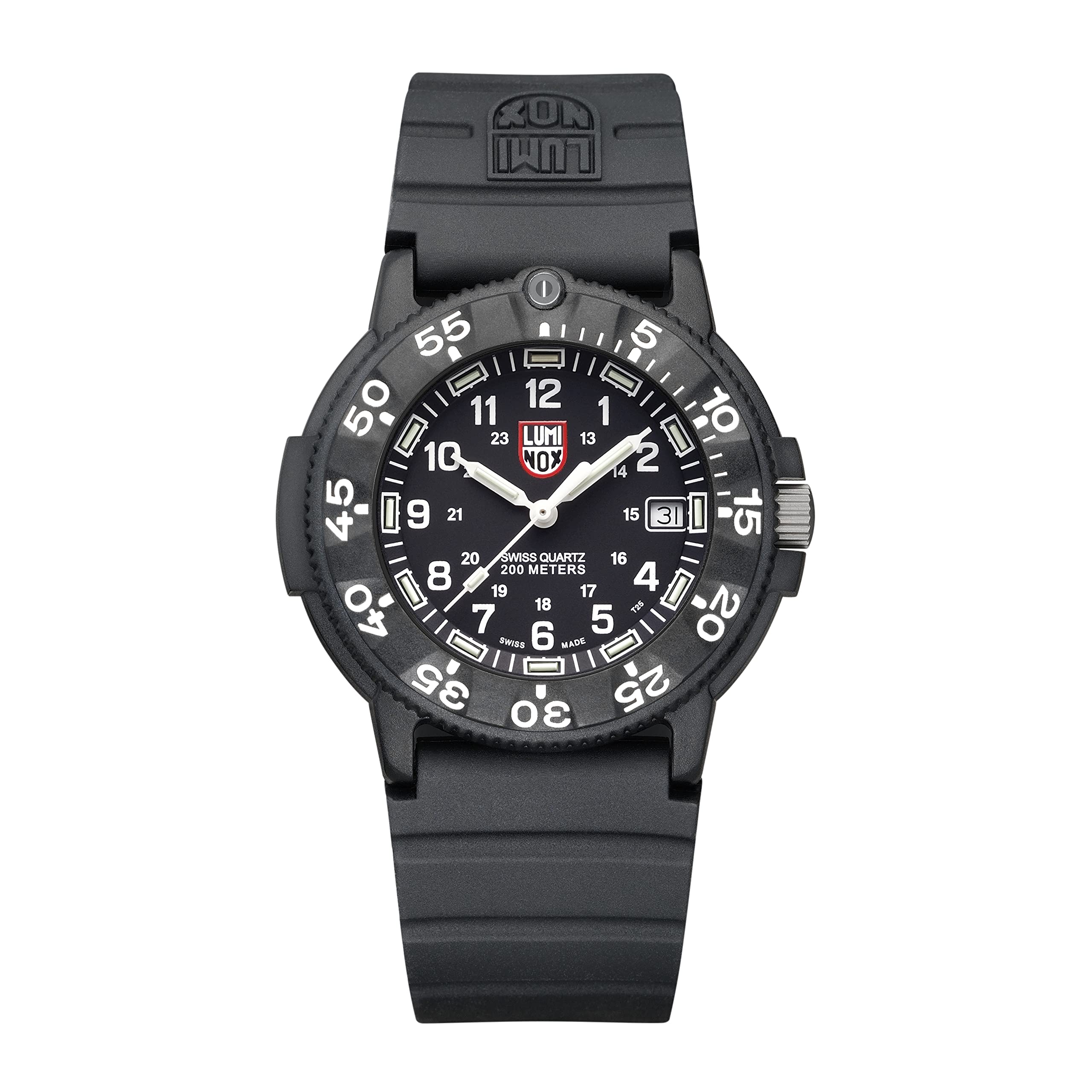Luminox - Original Navy Seal- Mens Watch 44mm - Military Dive Watch in Black Date Function - 200m Water Resistant - Mens Watches - Made in Switzerland