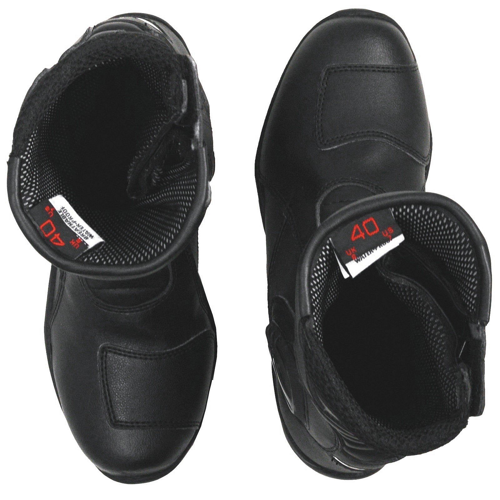 A-Pro Stivaletto Stivali moto Sport Touring Gran Turismo Impermeabile Basso Nero 41