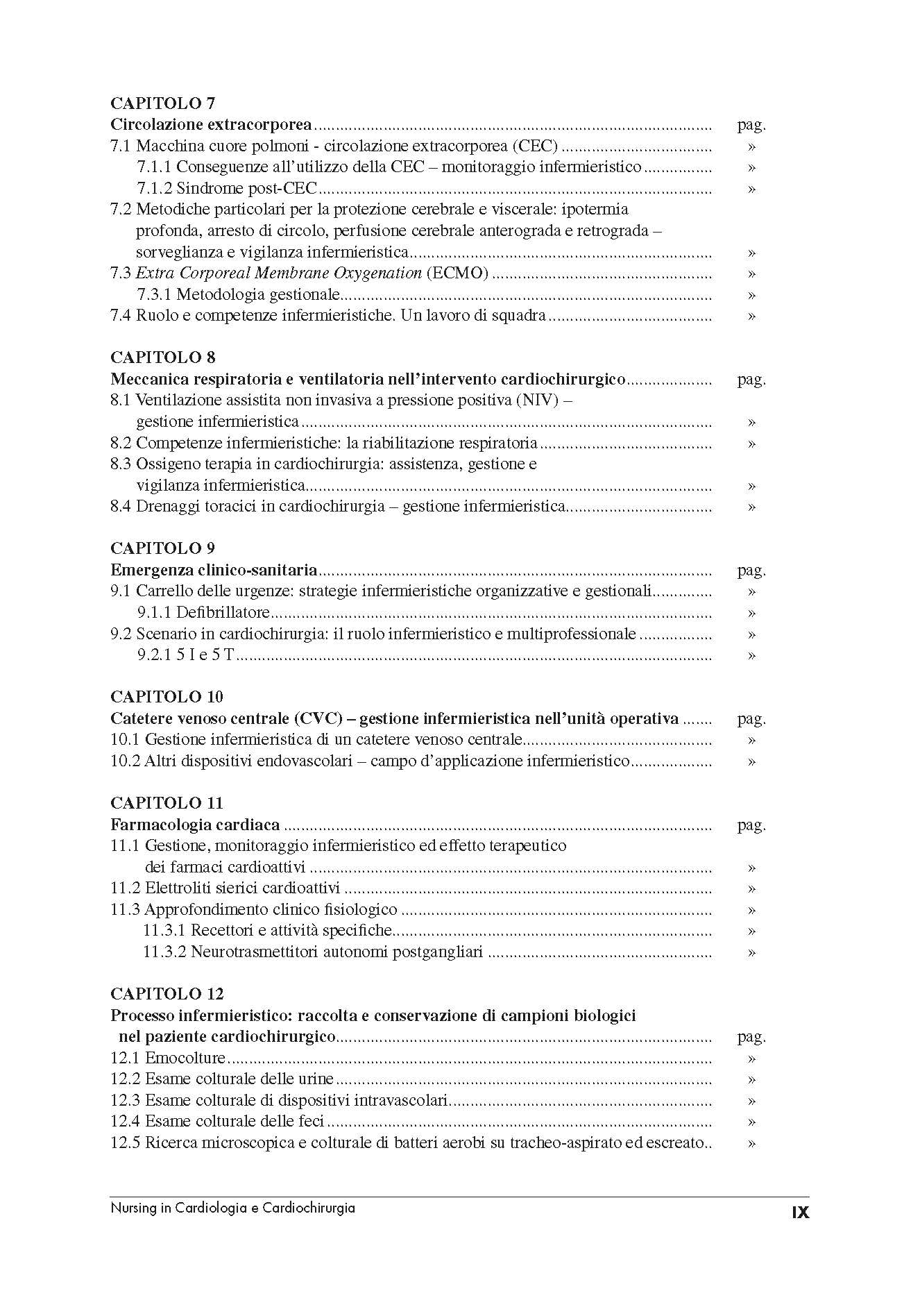 Nursing in cardiologia e cardiochirurgia. Evidenze scientifiche, approccio metodologico clinico e applicato