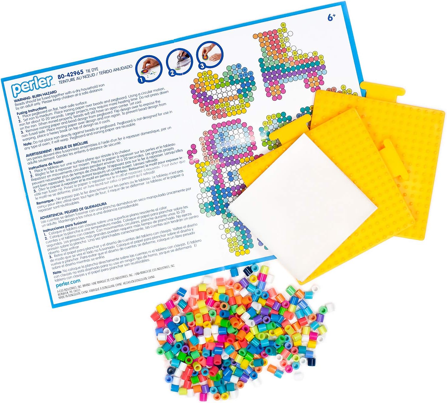 Perler Tie Dye Colors Beads Bucket Kit, 5000pcs