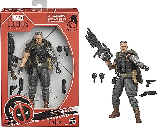 Miniatura 9 de Marvel Hasbro Legends Series X-Men - Figura de acción de cable coleccionable de 59in incluye 5 accesorios para niños de 14 años en adelante