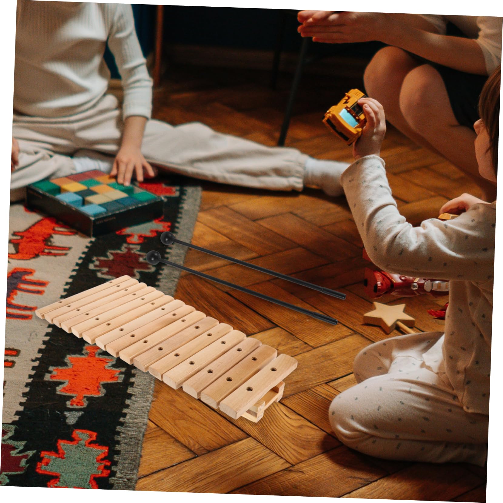 Xilofono 15 Note in Legno con Mallet per Ragazzo Ragazza e Toddler | Educazione Musicale Sensoriale Montessori, Uso a Kindergarten e Home Education, Design Attraente