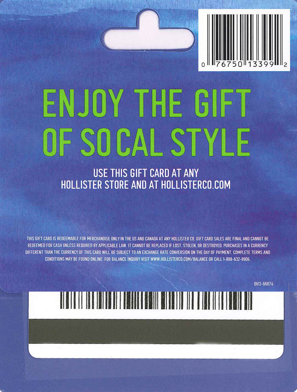 Hollister Gift Card $50: 50 Classic