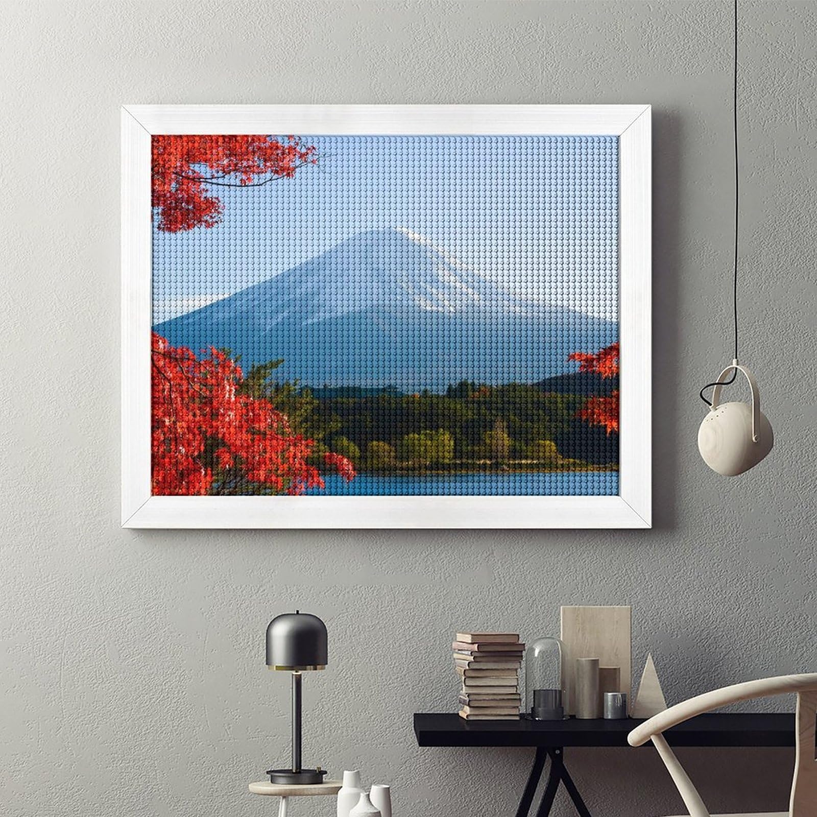 Amazon | ダイヤモンドアート キット 富士山 日本 紅葉 5D